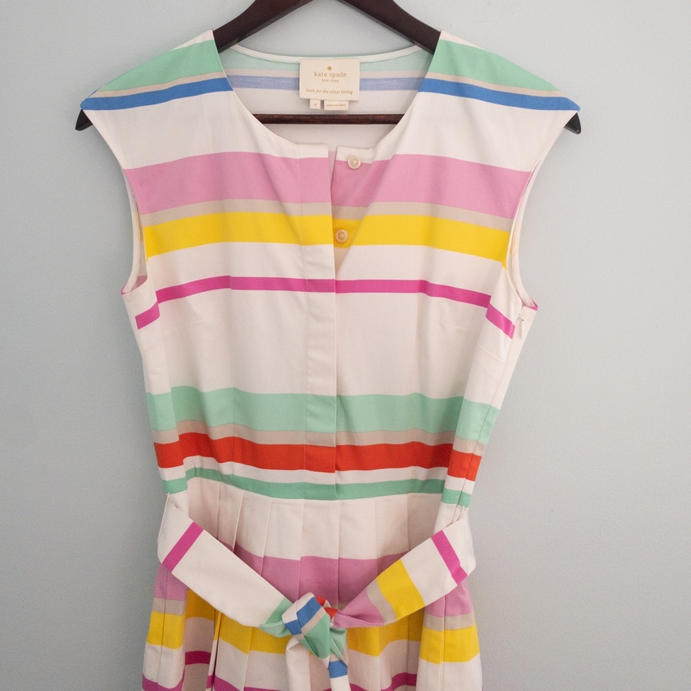 Kate Spade Cape Belted Shirt Dress - Picture 2 of 10